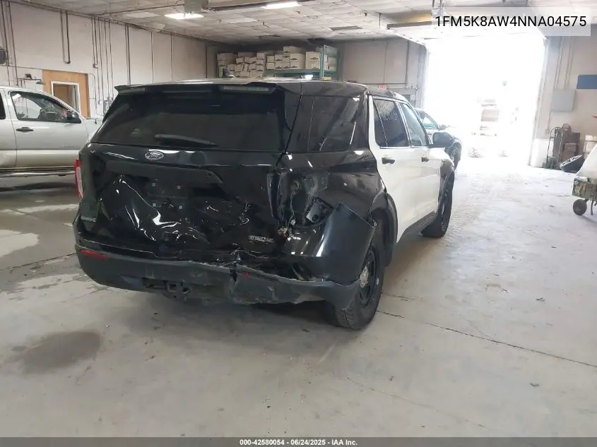 2022 Ford Police Interceptor VIN: 1FM5K8AW4NNA04575 Lot: 42580054