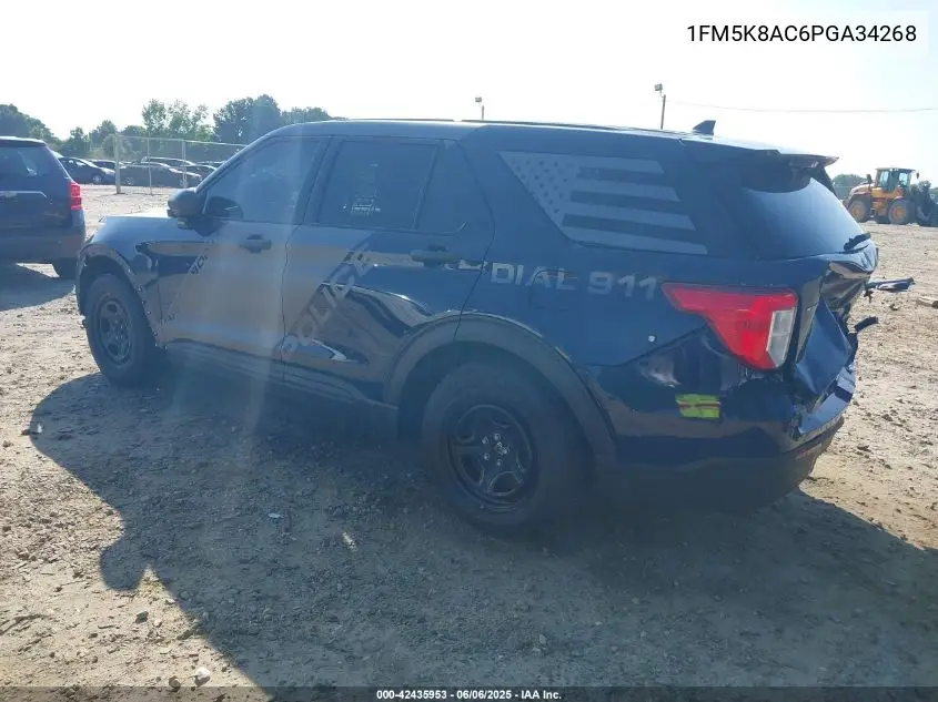 2023 Ford Police Interceptor VIN: 1FM5K8AC6PGA34268 Lot: 42435953