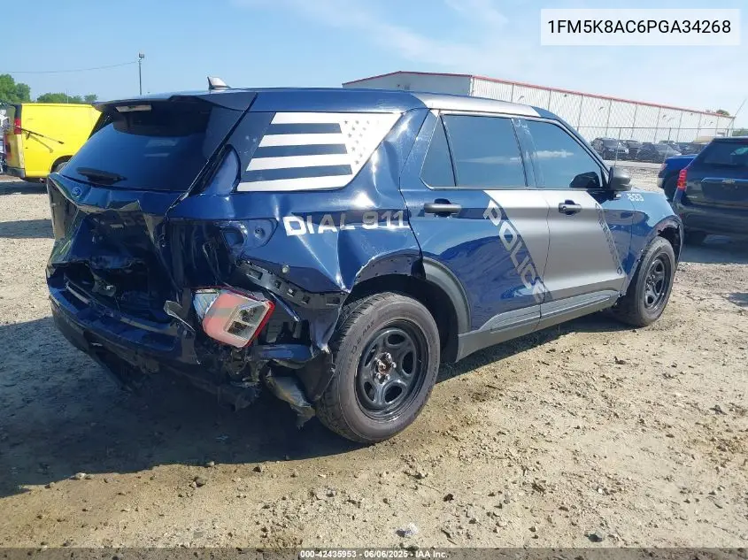 2023 Ford Police Interceptor VIN: 1FM5K8AC6PGA34268 Lot: 42435953