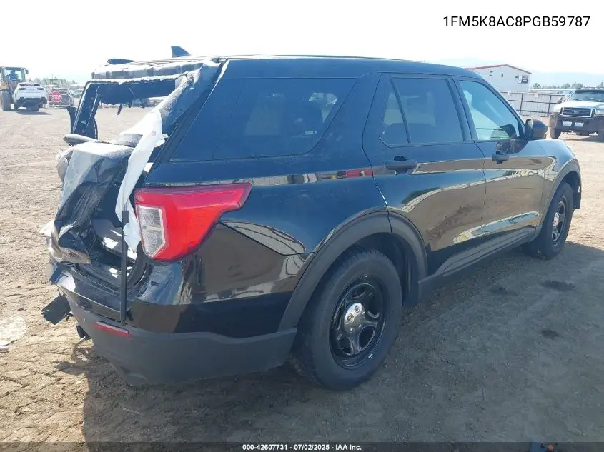 2023 Ford Police Interceptor VIN: 1FM5K8AC8PGB59787 Lot: 42607731