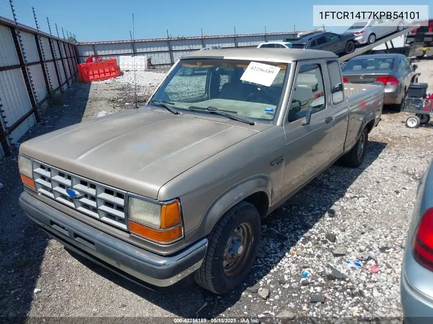 1989 Ford Ranger Super Cab VIN: 1FTCR14T7KPB54101 Lot: 42256189