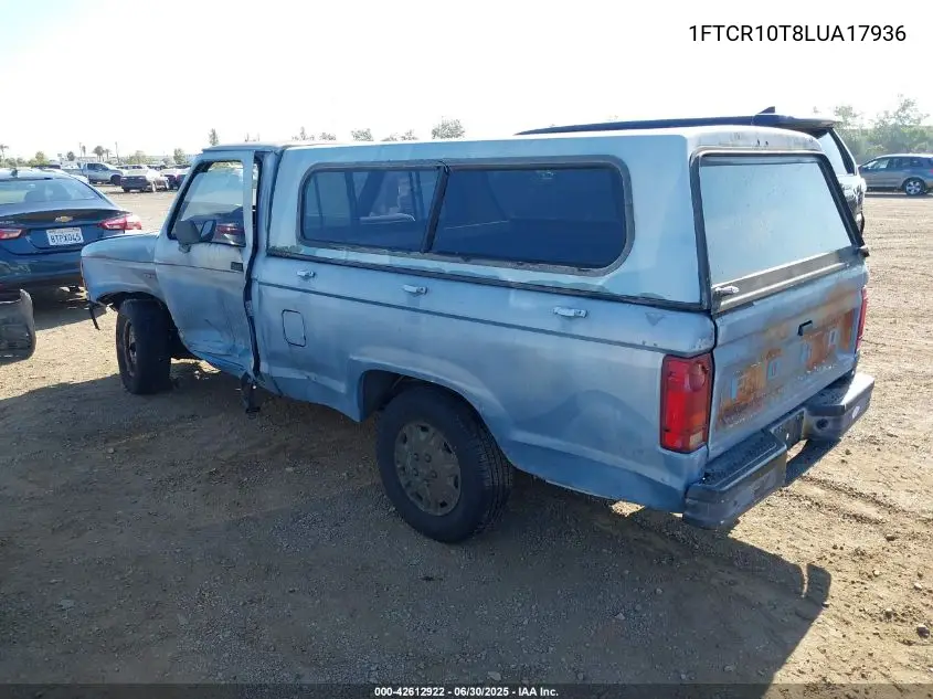 1990 Ford Ranger VIN: 1FTCR10T8LUA17936 Lot: 42612922