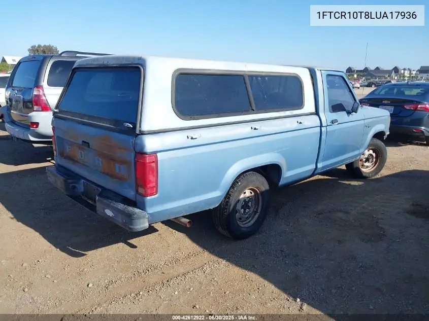 1990 Ford Ranger VIN: 1FTCR10T8LUA17936 Lot: 42612922