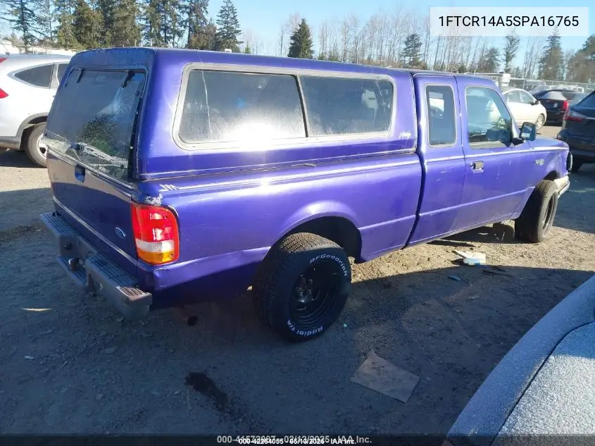 1995 Ford Ranger Super Cab VIN: 1FTCR14A5SPA16765 Lot: 42264055