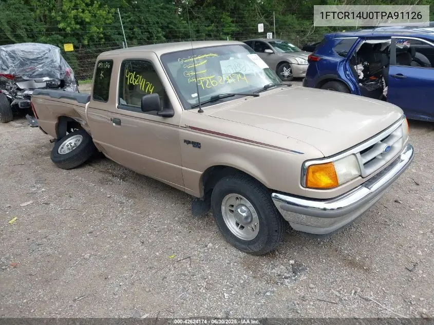 1996 Ford Ranger Super Cab VIN: 1FTCR14U0TPA91126 Lot: 42624174