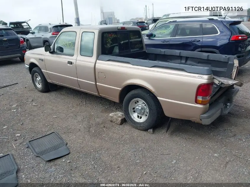 1996 Ford Ranger Super Cab VIN: 1FTCR14U0TPA91126 Lot: 42624174