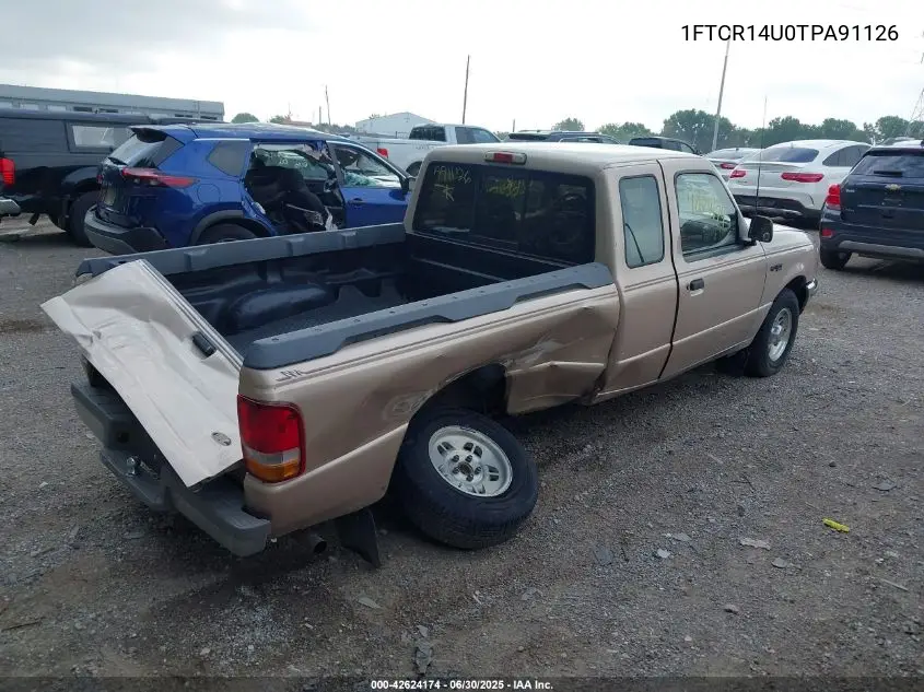 1996 Ford Ranger Super Cab VIN: 1FTCR14U0TPA91126 Lot: 42624174