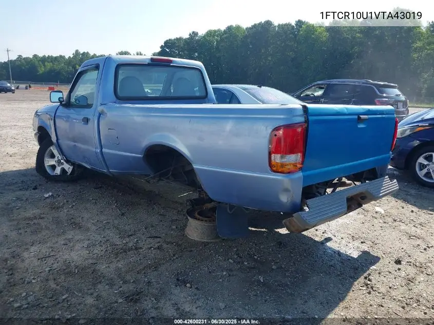 1997 Ford Ranger VIN: 1FTCR10U1VTA43019 Lot: 42600231