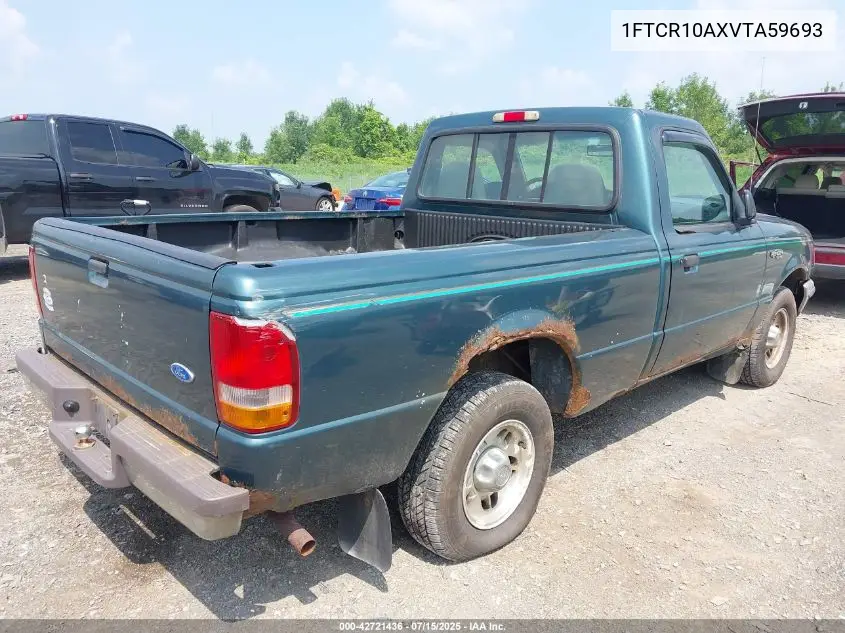 1997 Ford Ranger Splash/Xl/Xlt VIN: 1FTCR10AXVTA59693 Lot: 42721436