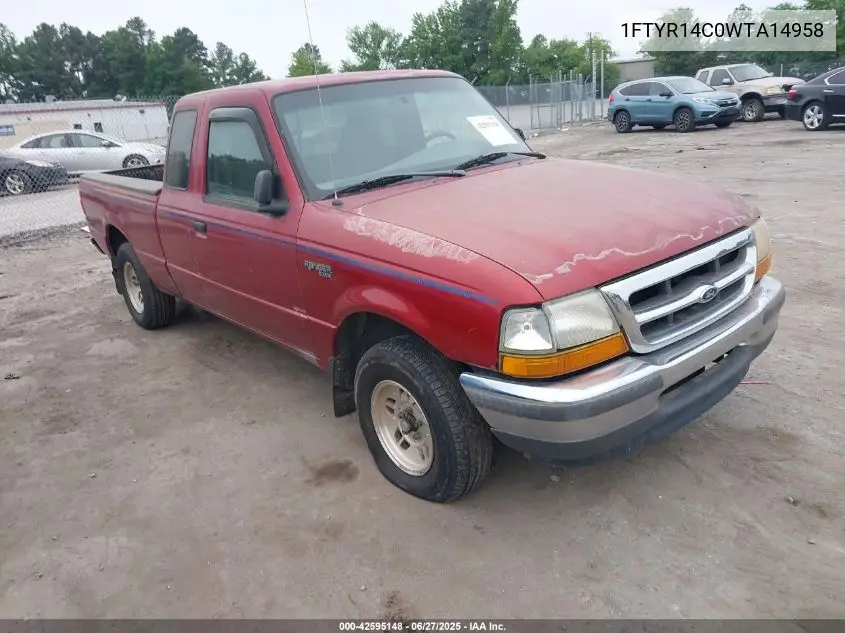 1998 Ford Ranger Xl/Xlt VIN: 1FTYR14C0WTA14958 Lot: 42595148