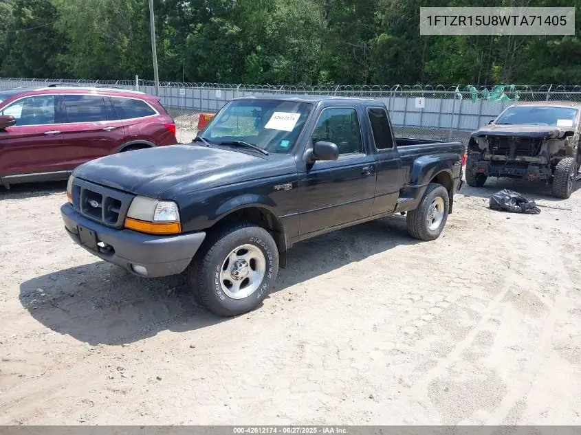 1998 Ford Ranger Splash/Xl/Xlt VIN: 1FTZR15U8WTA71405 Lot: 42612174