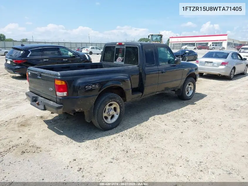 1998 Ford Ranger Splash/Xl/Xlt VIN: 1FTZR15U8WTA71405 Lot: 42612174