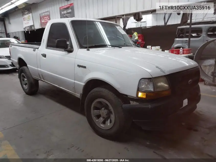 1999 Ford Ranger Xl/Xlt VIN: 1FTYR10CXXUA35916 Lot: 42619208