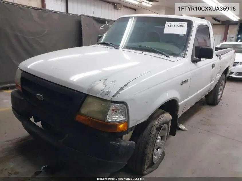 1999 Ford Ranger Xl/Xlt VIN: 1FTYR10CXXUA35916 Lot: 42619208