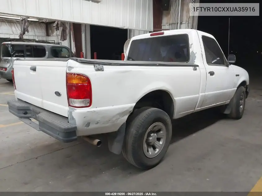 1999 Ford Ranger Xl/Xlt VIN: 1FTYR10CXXUA35916 Lot: 42619208