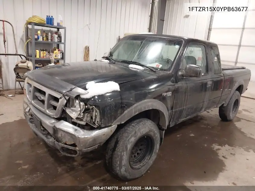 2000 Ford Ranger Xlt VIN: 1FTZR15X0YPB63677 Lot: 41740775