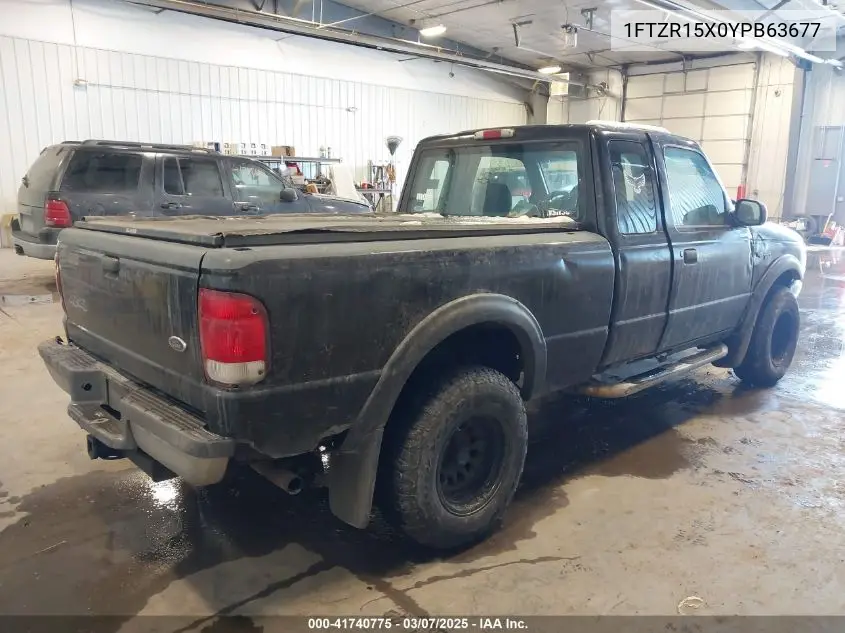 2000 Ford Ranger Xlt VIN: 1FTZR15X0YPB63677 Lot: 41740775