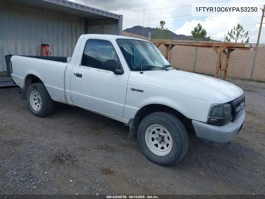 2000 Ford Ranger Xl/Xlt VIN: 1FTYR10C6YPA53250 Lot: 42248726