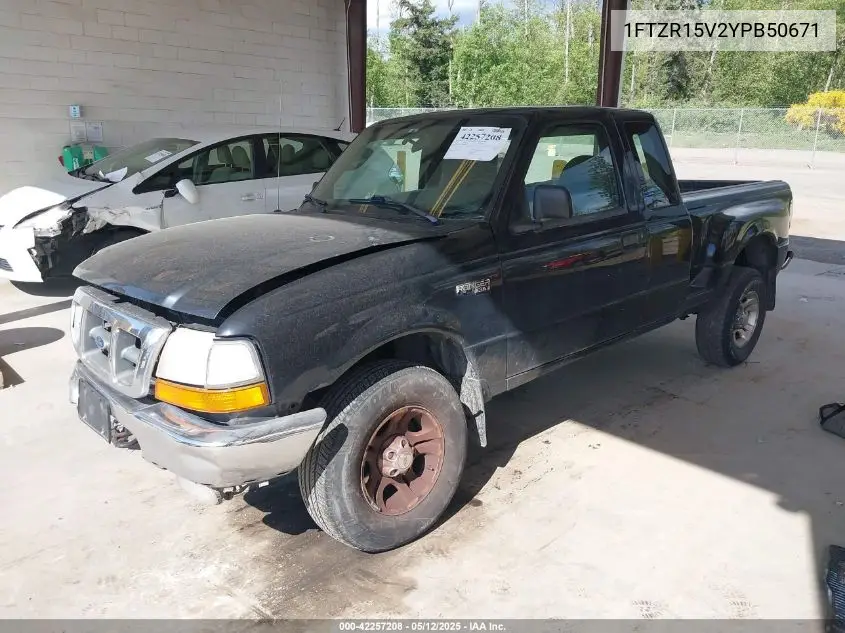 2000 Ford Ranger Xl/Xlt VIN: 1FTZR15V2YPB50671 Lot: 42257208