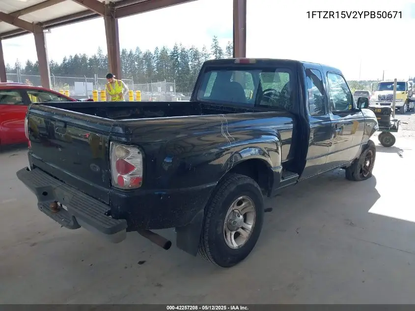 2000 Ford Ranger Xl/Xlt VIN: 1FTZR15V2YPB50671 Lot: 42257208