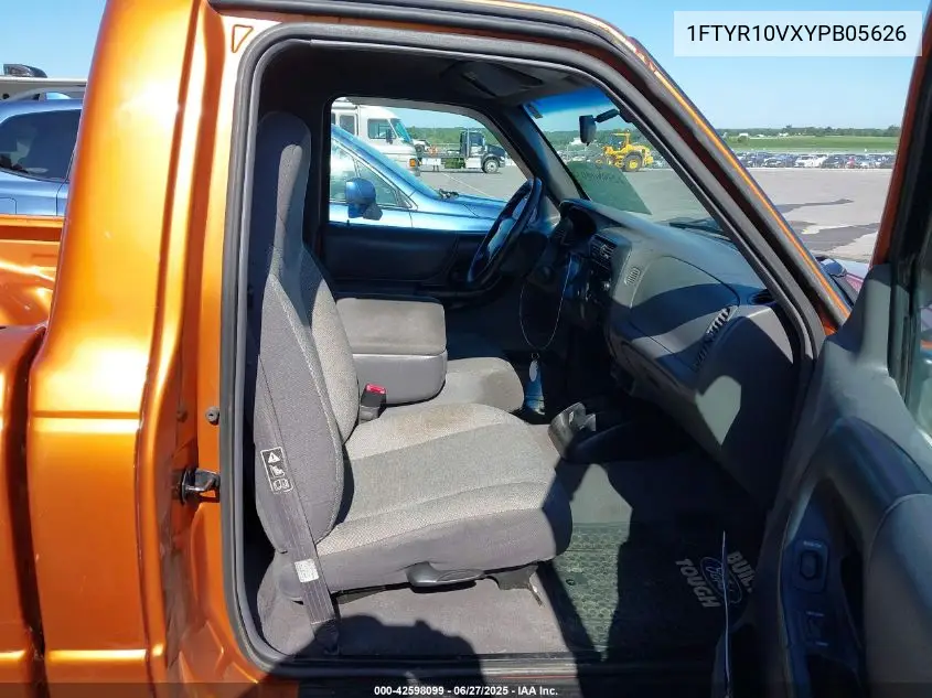 2000 Ford Ranger Xl/Xlt VIN: 1FTYR10VXYPB05626 Lot: 42598099