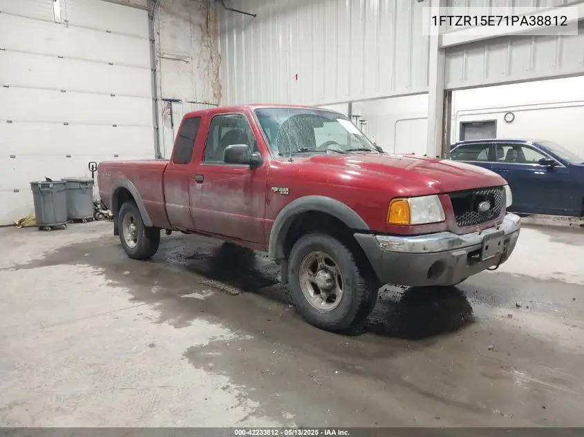 2001 Ford Ranger Super Cab VIN: 1FTZR15E71PA38812 Lot: 42233812