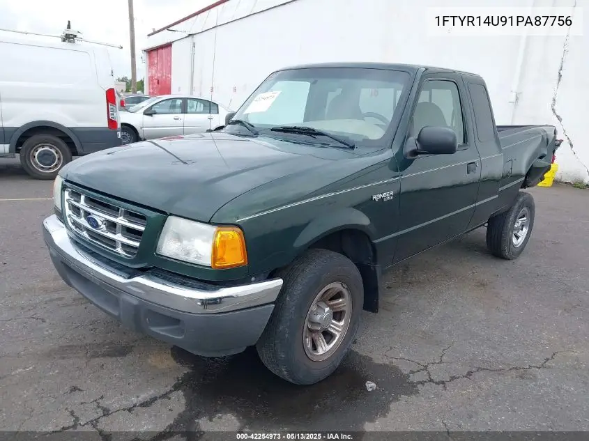2001 Ford Ranger Edge/Xl/Xlt VIN: 1FTYR14U91PA87756 Lot: 42254973