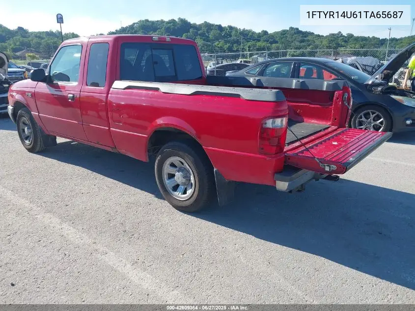 2001 Ford Ranger Super Cab VIN: 1FTYR14U61TA65687 Lot: 42609364