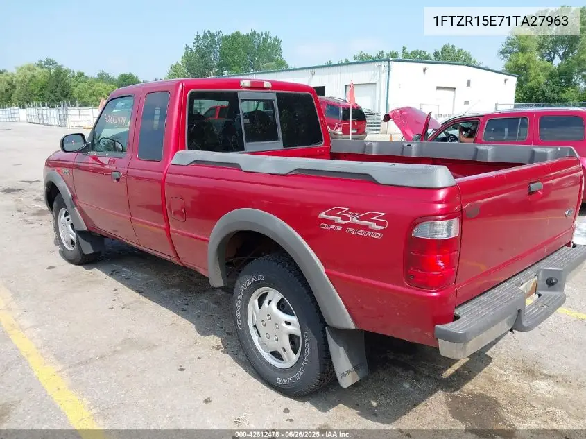 2001 Ford Ranger Edge/Xlt VIN: 1FTZR15E71TA27963 Lot: 42612478