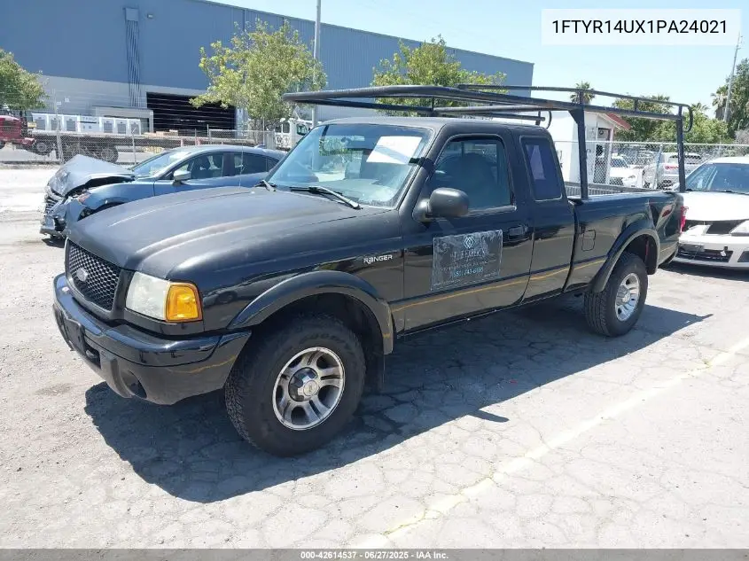2001 Ford Ranger Edge/Xl/Xlt VIN: 1FTYR14UX1PA24021 Lot: 42614537