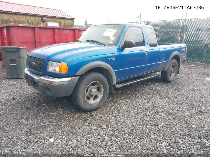 2001 Ford Ranger Edge/Xlt VIN: 1FTZR15E21TA67786 Lot: 42615939