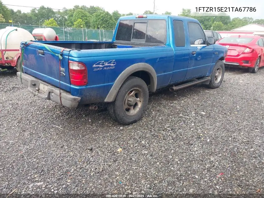2001 Ford Ranger Edge/Xlt VIN: 1FTZR15E21TA67786 Lot: 42615939