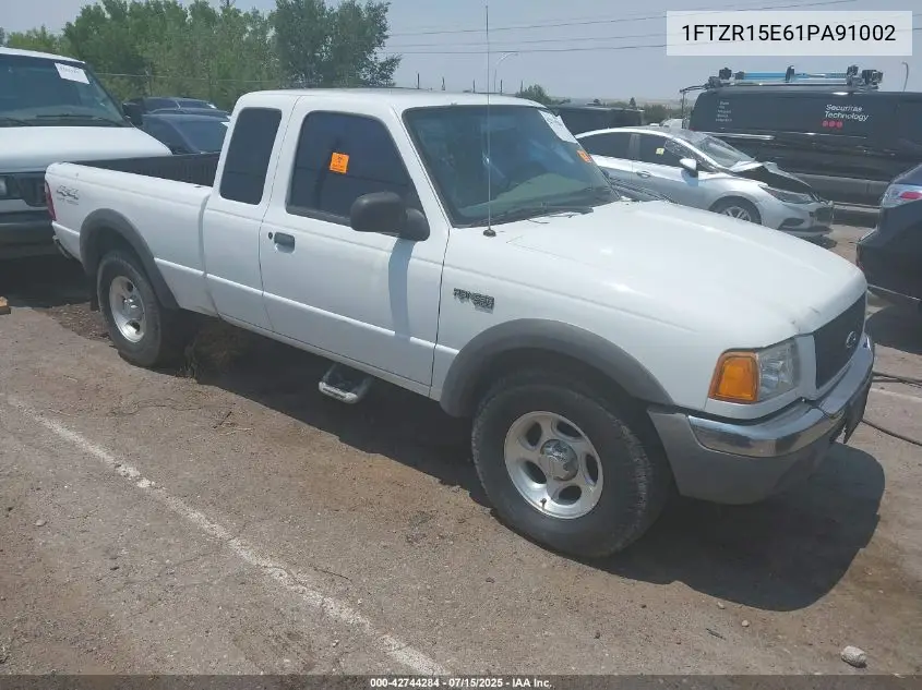 2001 Ford Ranger Edge/Xlt VIN: 1FTZR15E61PA91002 Lot: 42744284