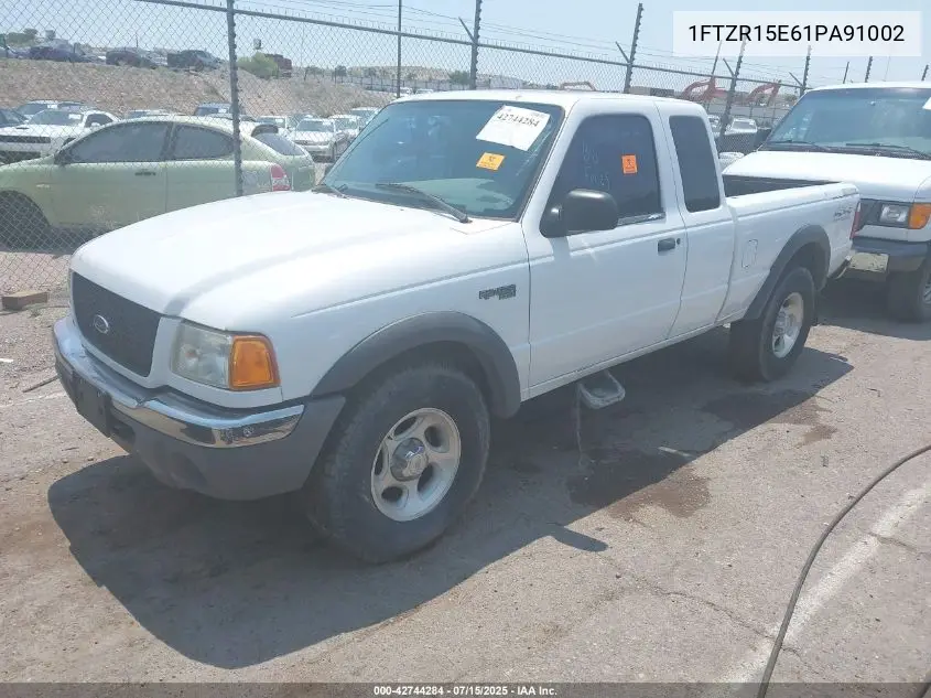 2001 Ford Ranger Edge/Xlt VIN: 1FTZR15E61PA91002 Lot: 42744284