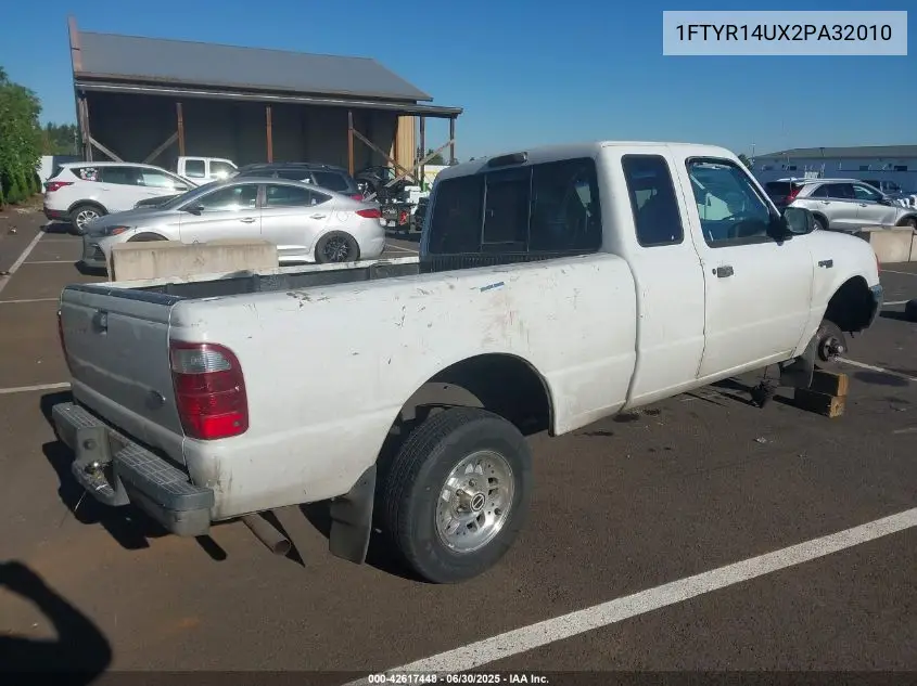 2002 Ford Ranger Edge/Tremor/Xl/Xlt VIN: 1FTYR14UX2PA32010 Lot: 42617448
