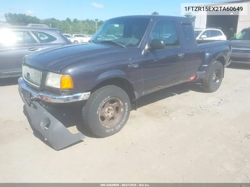 2002 Ford Ranger Xlt VIN: 1FTZR15EX2TA60649 Lot: 42620656