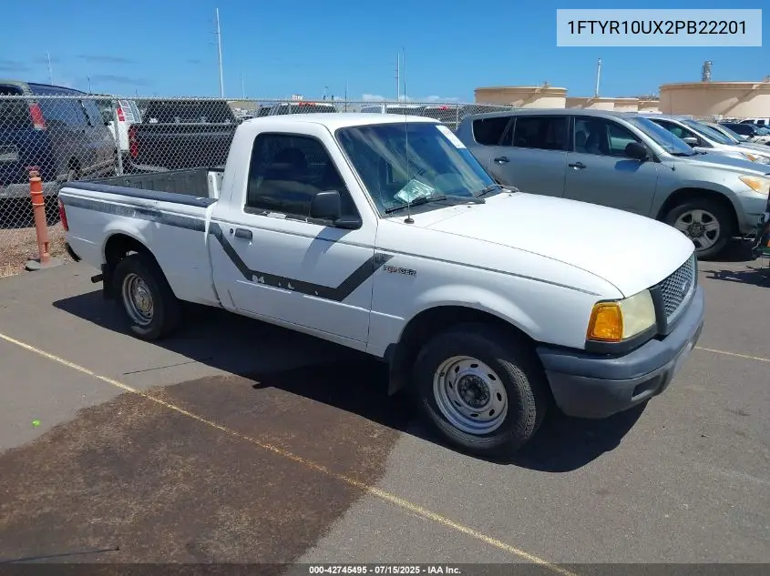 2002 Ford Ranger Edge/Xl/Xlt VIN: 1FTYR10UX2PB22201 Lot: 42745495
