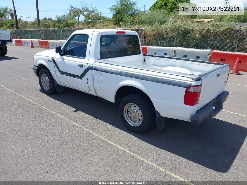 2002 Ford Ranger Edge/Xl/Xlt VIN: 1FTYR10UX2PB22201 Lot: 42745495