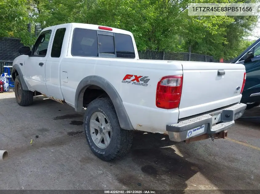 2003 Ford Ranger Edge/Xlt VIN: 1FTZR45E83PB51656 Lot: 42252102