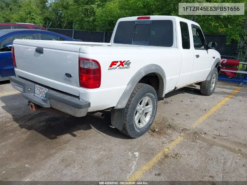 2003 Ford Ranger Edge/Xlt VIN: 1FTZR45E83PB51656 Lot: 42252102