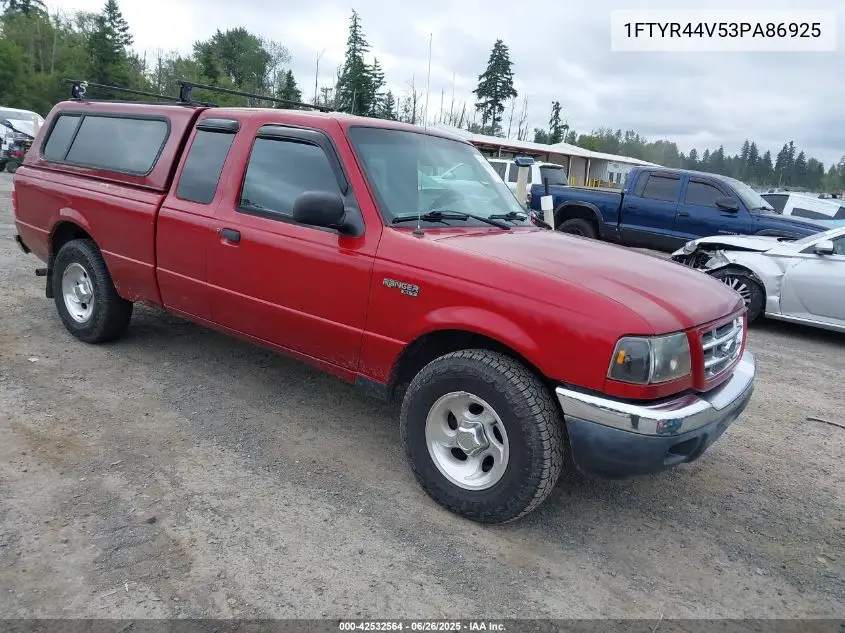 2003 Ford Ranger Edge/Tremor/Xlt VIN: 1FTYR44V53PA86925 Lot: 42532564