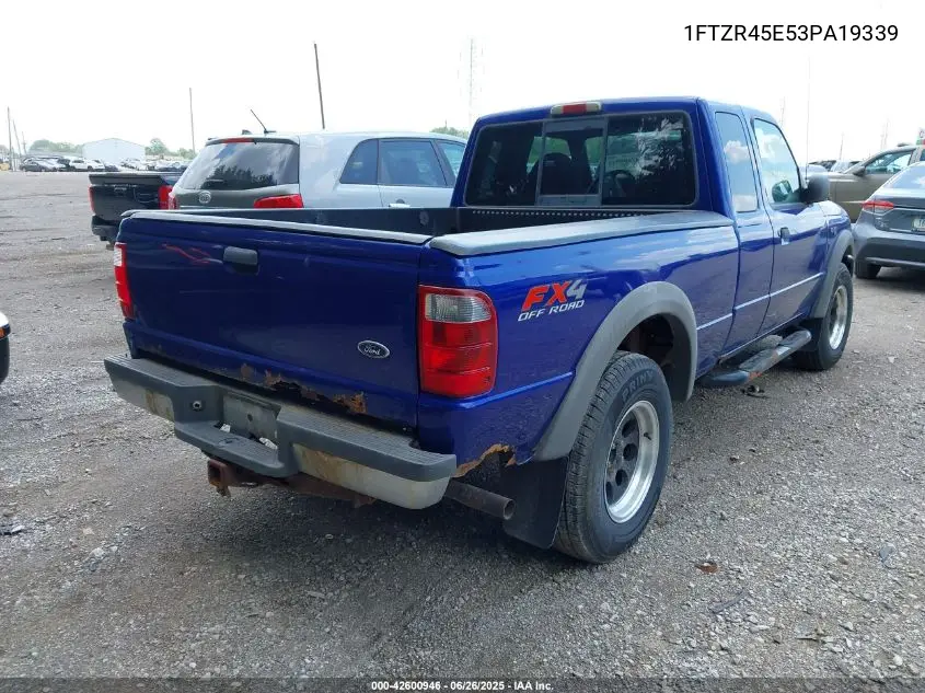 2003 Ford Ranger Super Cab VIN: 1FTZR45E53PA19339 Lot: 42600946