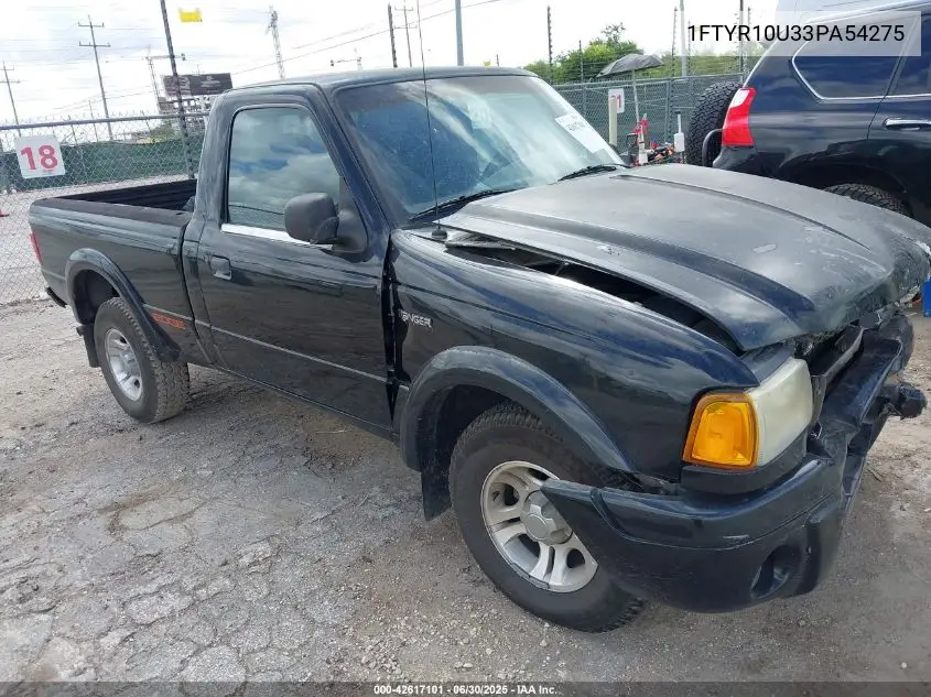 2003 Ford Ranger VIN: 1FTYR10U33PA54275 Lot: 42617101