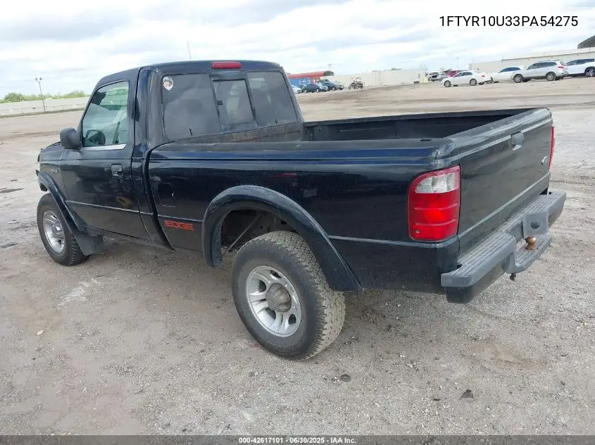 2003 Ford Ranger VIN: 1FTYR10U33PA54275 Lot: 42617101