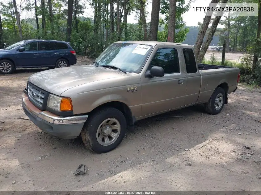 2003 Ford Ranger Edge/Tremor/Xlt VIN: 1FTYR44VX3PA20838 Lot: 42619450
