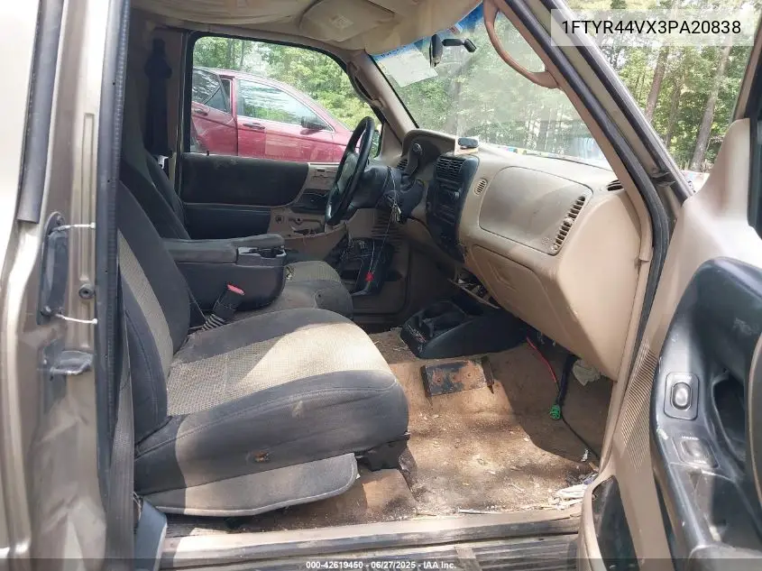 2003 Ford Ranger Edge/Tremor/Xlt VIN: 1FTYR44VX3PA20838 Lot: 42619450