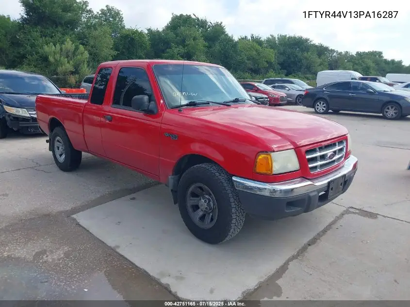 2003 Ford Ranger Edge/Tremor/Xlt VIN: 1FTYR44V13PA16287 Lot: 42751165