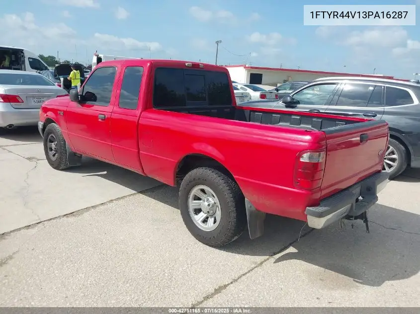 2003 Ford Ranger Edge/Tremor/Xlt VIN: 1FTYR44V13PA16287 Lot: 42751165