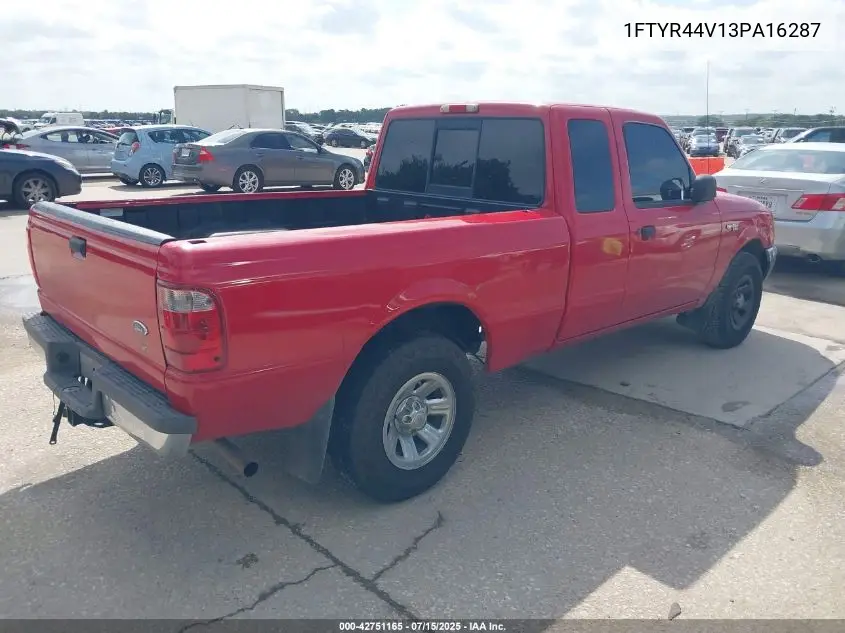 2003 Ford Ranger Edge/Tremor/Xlt VIN: 1FTYR44V13PA16287 Lot: 42751165