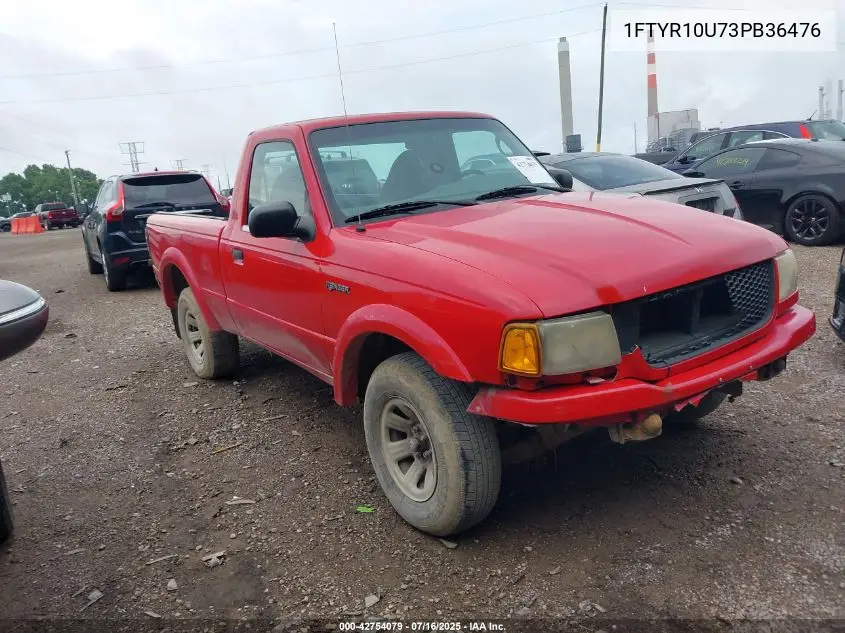 2003 Ford Ranger Edge/Xl/Xlt VIN: 1FTYR10U73PB36476 Lot: 42754079